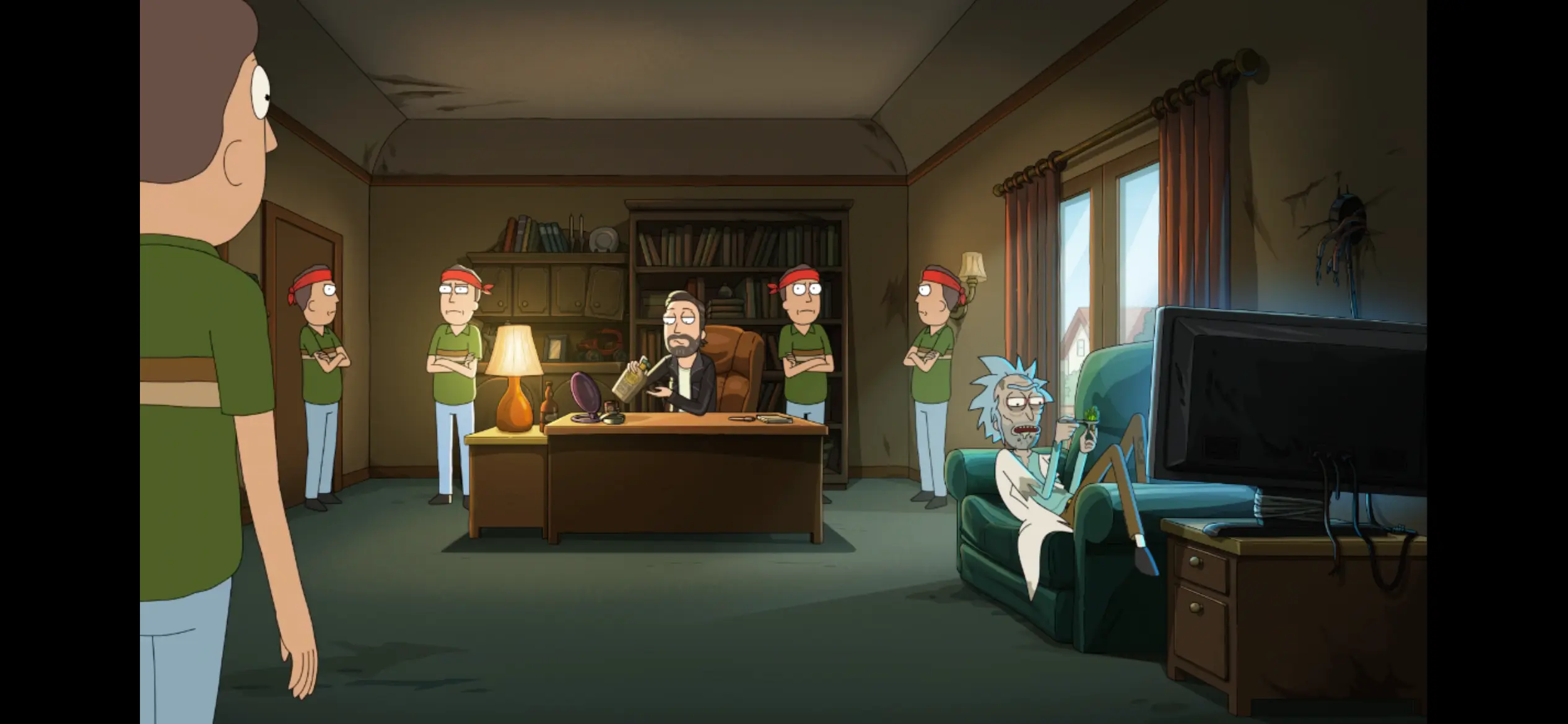 Jerry and Mooch about to face boss Jerry